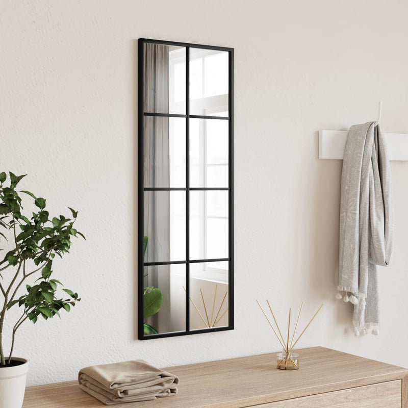 Wandspiegels 2 St 100X60 Cm Metaal Zwart