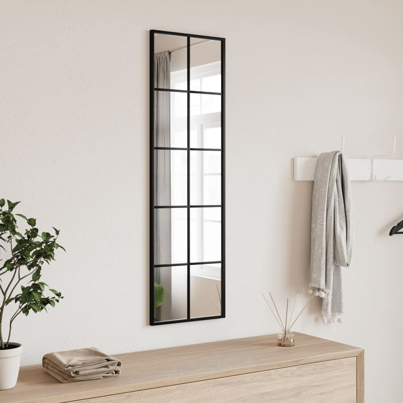 Wandspiegels 2 St 100X60 Cm Metaal Zwart