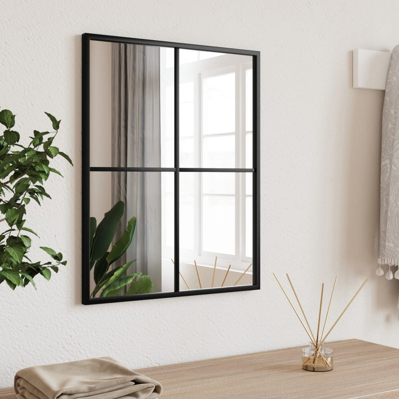 Wandspiegels 2 St 100X60 Cm Metaal Zwart