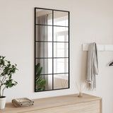 Wandspiegels 2 St 100X60 Cm Metaal Zwart