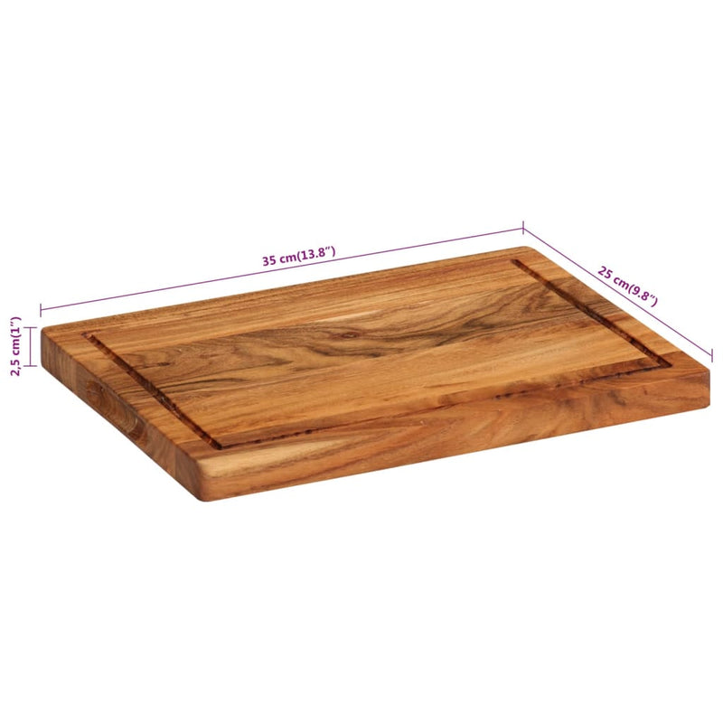 Hakblok 35X25X2,5 Cm Massief Acaciahout