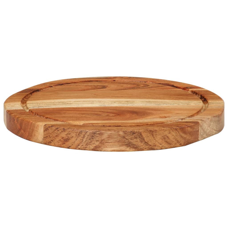 Hakblok Ø 25X2,5 Cm Massief Acaciahout