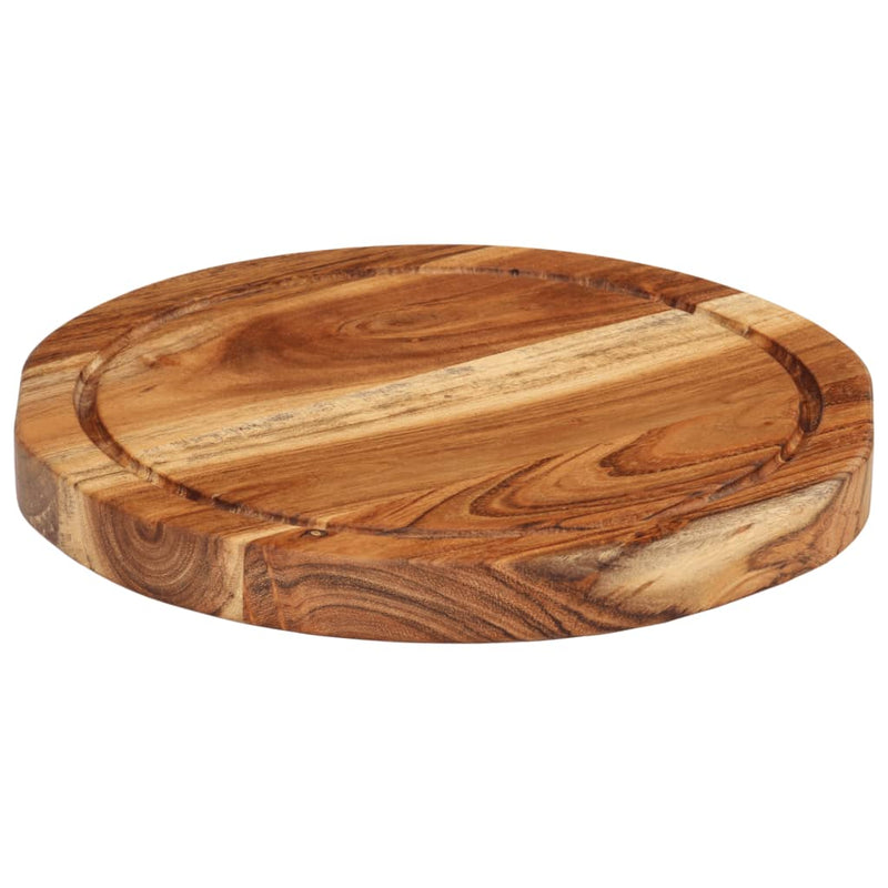 Hakblok Ø 25X2,5 Cm Massief Acaciahout