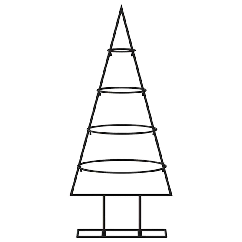 Kerstdecoratie Kerstboom Metaal Zwart