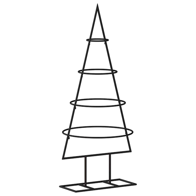 Kerstdecoratie Kerstboom Metaal Zwart