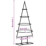 Kerstdecoratie Kerstboom Metaal Zwart