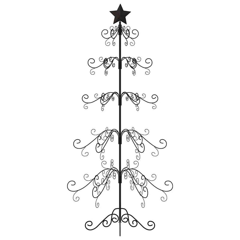 Kerstdecoratie Kerstboom Metaal Zwart