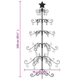 Kerstdecoratie Kerstboom Metaal Zwart