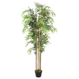 Kunstplant Bamboe 730 Bladeren 120 Cm Groen