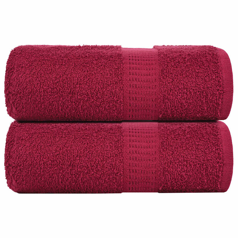 Handdoeken 360 G/M² 100% Katoen Bordeauxrood