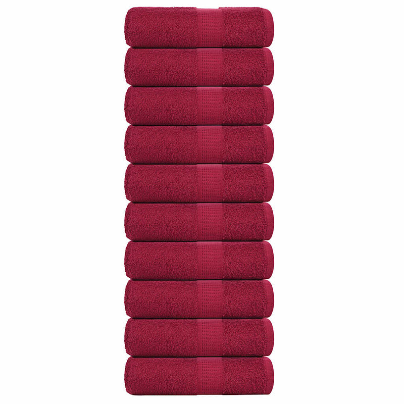 Handdoeken 360 G/M² 100% Katoen Bordeauxrood