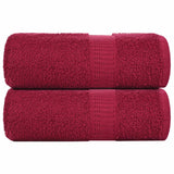 Handdoeken 360 G/M² 100% Katoen Bordeauxrood