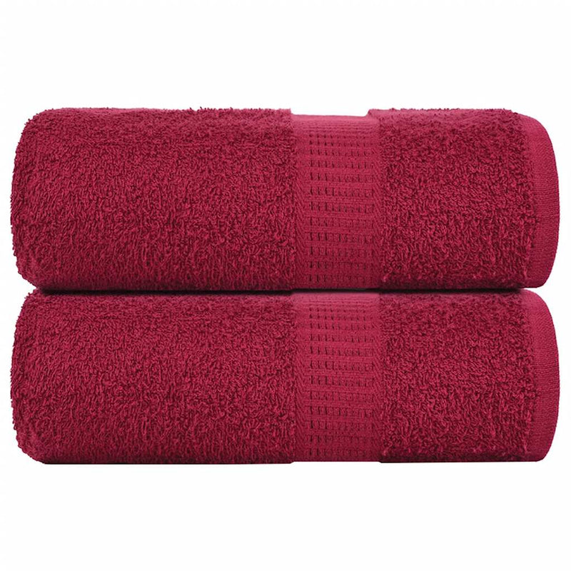 Handdoeken 360 G/M² 100% Katoen Bordeauxrood