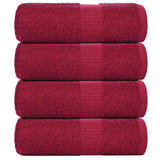 Handdoeken 360 G/M² 100% Katoen Bordeauxrood