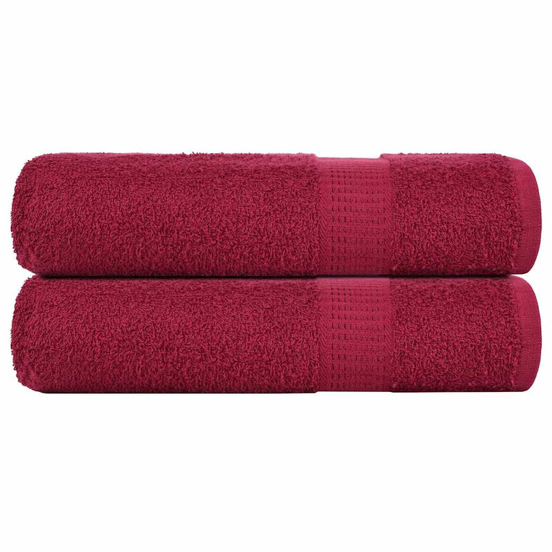 Handdoeken 360 G/M² 100% Katoen Bordeauxrood