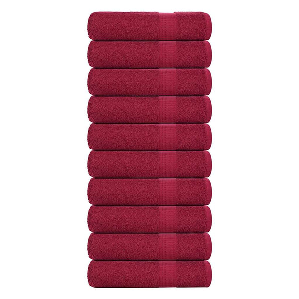 Handdoeken 360 G/M² 100% Katoen Bordeauxrood