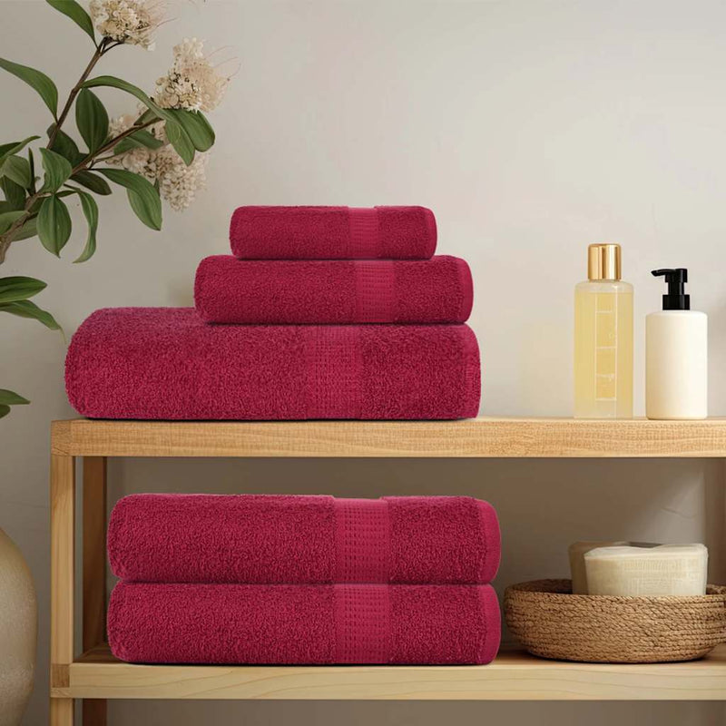 Handdoeken 360 G/M² 100% Katoen Bordeauxrood