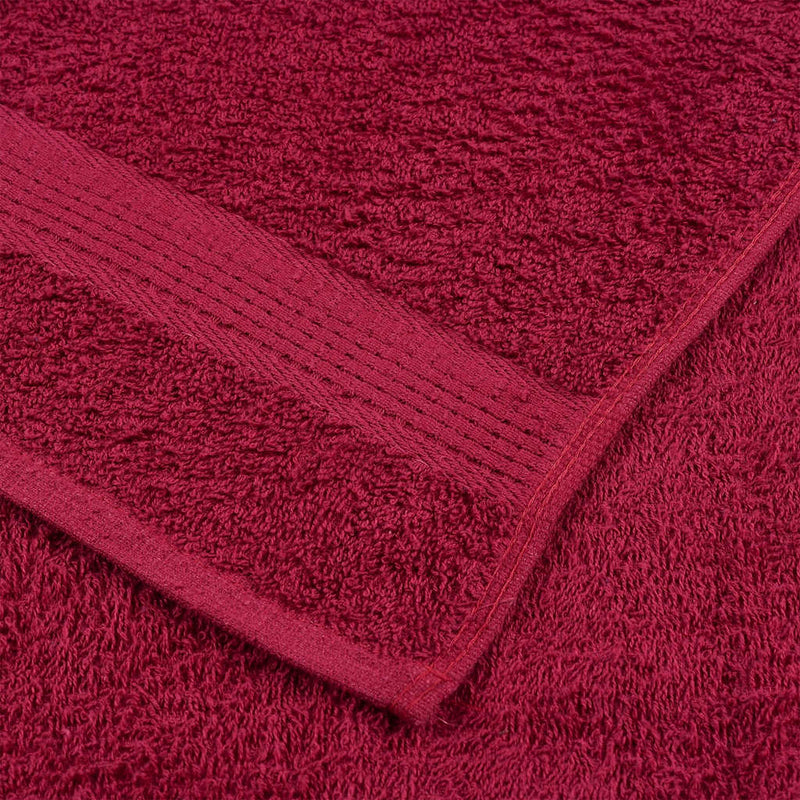 Handdoeken 360 G/M² 100% Katoen Bordeauxrood