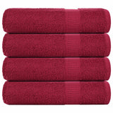 Handdoeken 360 G/M² 100% Katoen Bordeauxrood