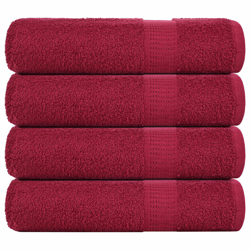 Handdoeken 360 G/M² 100% Katoen Bordeauxrood