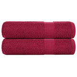 Handdoeken 360 G/M² 100% Katoen Bordeauxrood