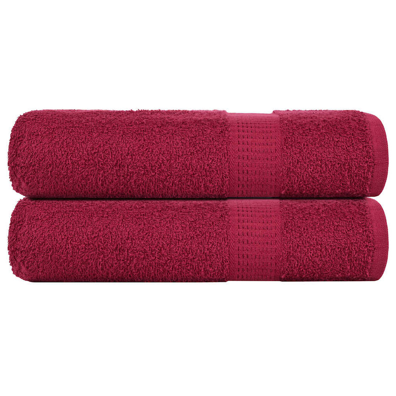 Handdoeken 360 G/M² 100% Katoen Bordeauxrood