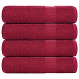 Handdoeken 360 G/M² 100% Katoen Bordeauxrood
