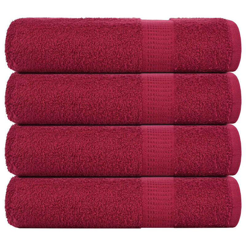 Handdoeken 360 G/M² 100% Katoen Bordeauxrood