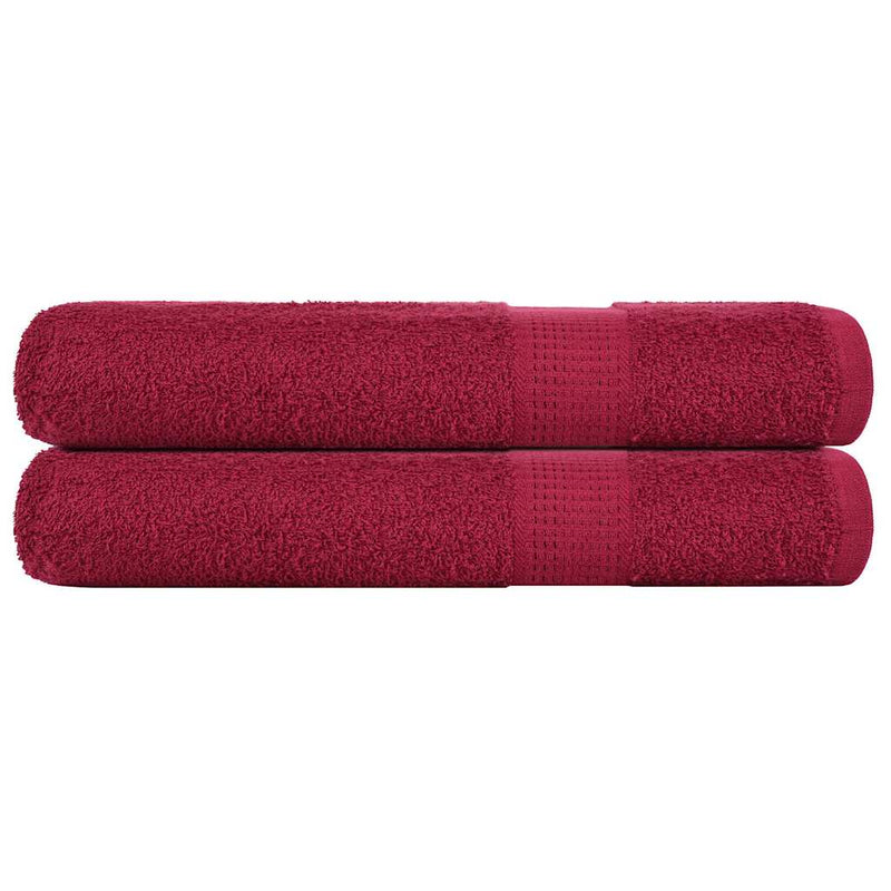Handdoeken 360 G/M² 100% Katoen Bordeauxrood