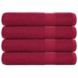 Handdoeken 360 G/M² 100% Katoen Bordeauxrood