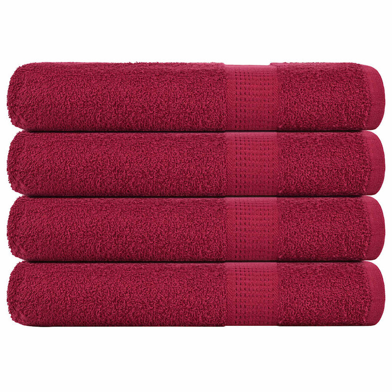 Handdoeken 360 G/M² 100% Katoen Bordeauxrood