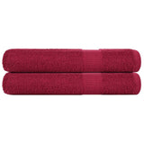 Handdoeken 360 G/M² 100% Katoen Bordeauxrood
