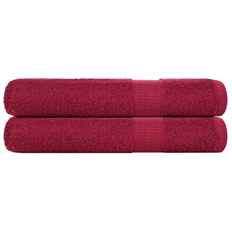 Handdoeken 360 G/M² 100% Katoen Bordeauxrood