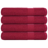 Handdoeken 360 G/M² 100% Katoen Bordeauxrood