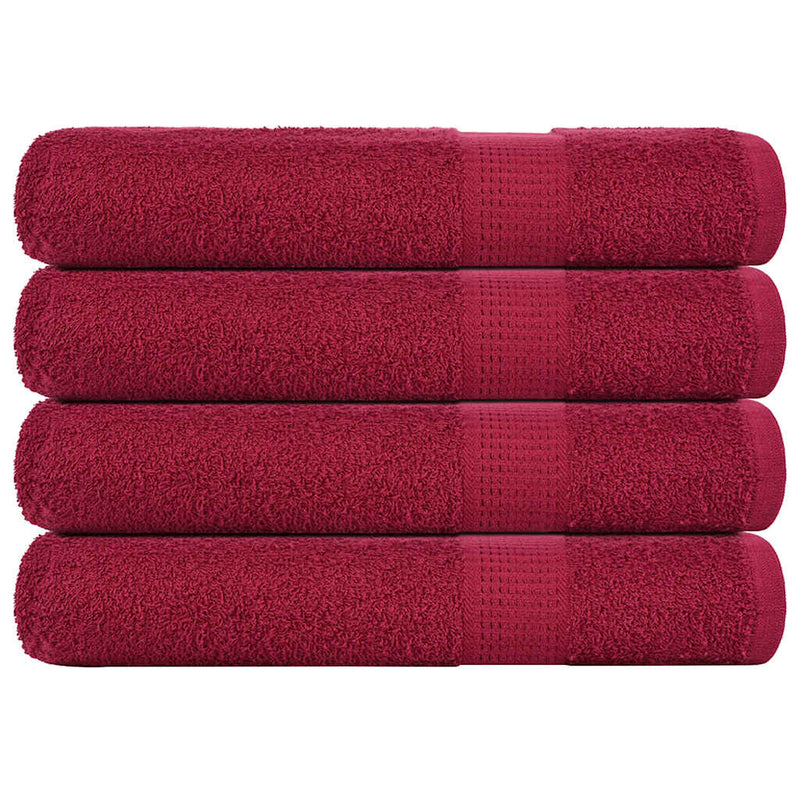 Handdoeken 360 G/M² 100% Katoen Bordeauxrood
