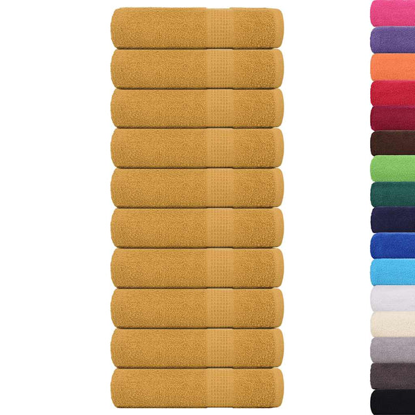 Badhanddoeken 360 G/M² 100% Katoen Kleurig Goud