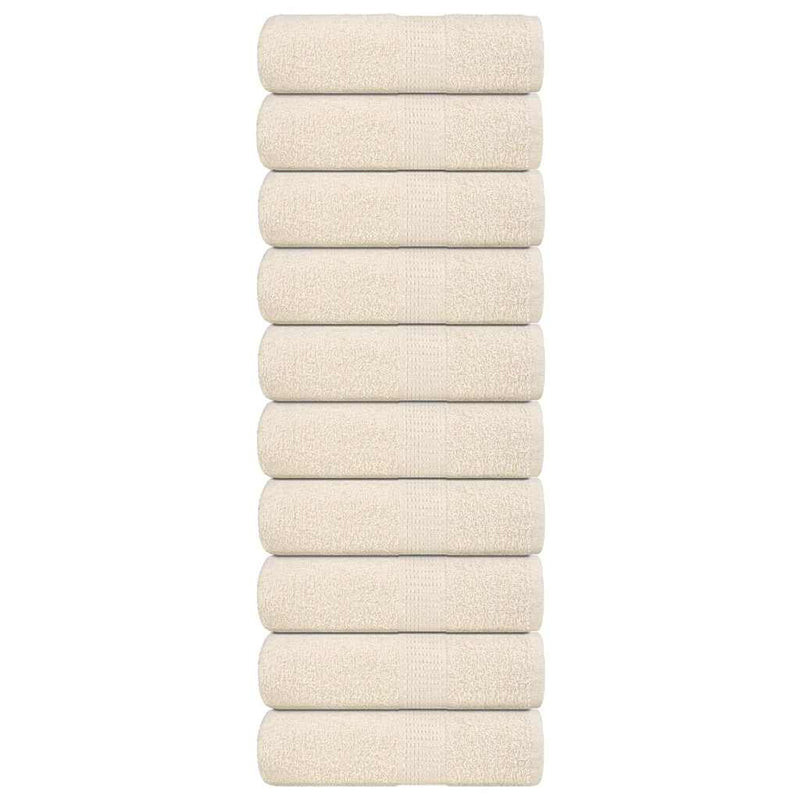 Handdoeken 360 G/M² 100% Katoen Kleurig Crème
