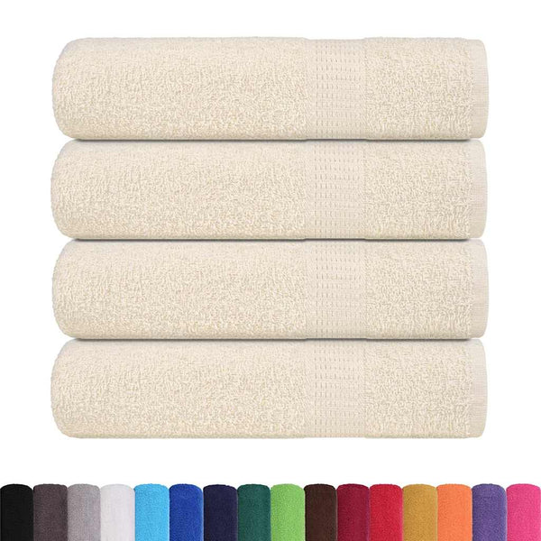 Handdoeken 360 G/M² 100% Katoen Kleurig Crème
