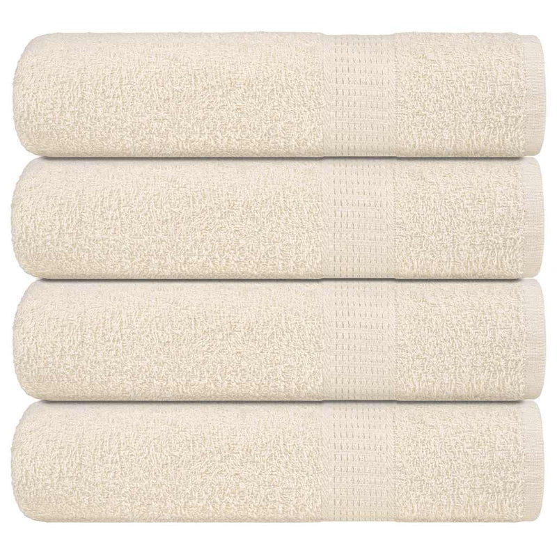 Handdoeken 360 G/M² 100% Katoen Kleurig Crème