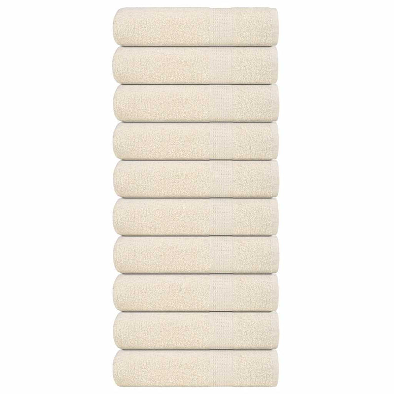 Handdoeken 360 G/M² 100% Katoen Kleurig Crème