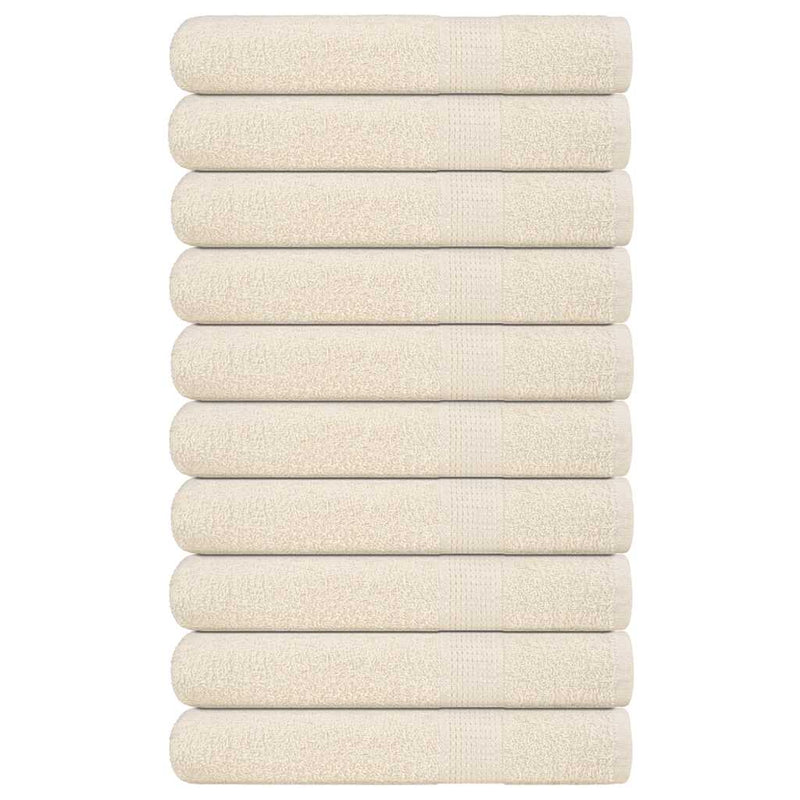 Handdoeken 360 G/M² 100% Katoen Kleurig Crème