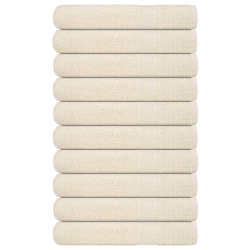 Handdoeken 360 G/M² 100% Katoen Kleurig Crème