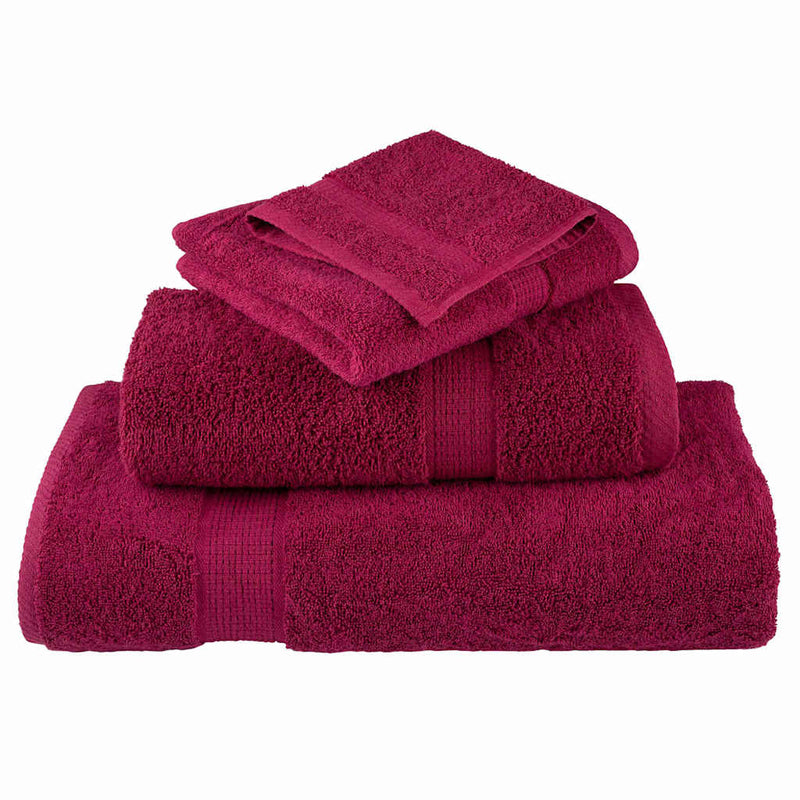Washandjes Solund 2 Pcs Katoen Bordeauxrood