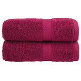 Washandjes Solund 2 Pcs Katoen Bordeauxrood