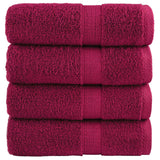 Washandjes Solund 2 Pcs Katoen Bordeauxrood
