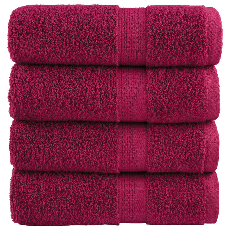 Washandjes Solund 2 Pcs Katoen Bordeauxrood