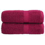 Washandjes Solund 2 Pcs Katoen Bordeauxrood