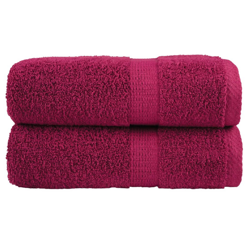 Washandjes Solund 2 Pcs Katoen Bordeauxrood