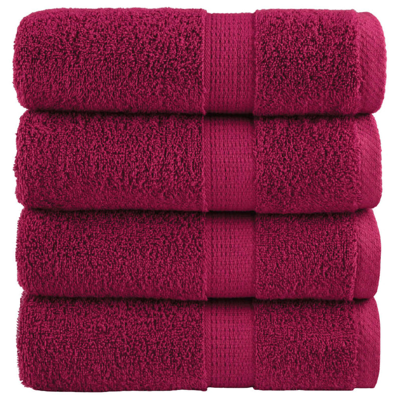 Washandjes Solund 2 Pcs Katoen Bordeauxrood