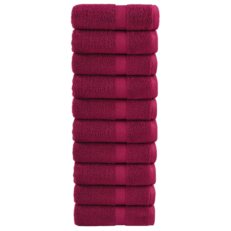 Washandjes Solund 2 Pcs Katoen Bordeauxrood